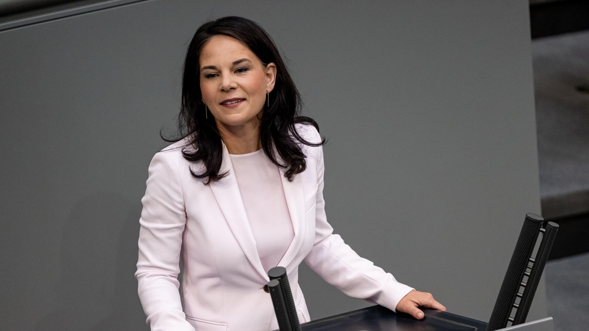 Annalena Baerbock gibt ihre letzte Rede im Bundestag.