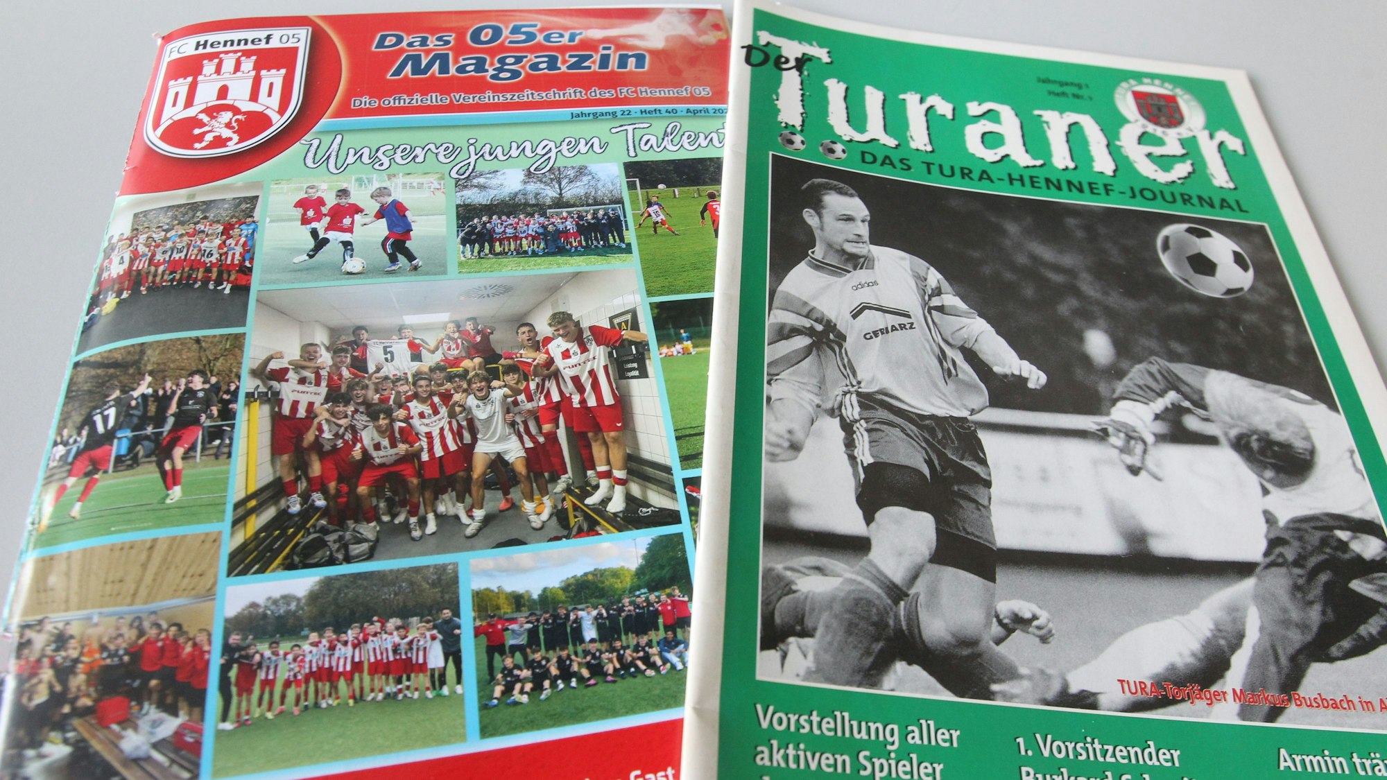 Für insgesamt 55 Ausgaben der „05er Magazins“ und des „Turaners“ zeichnete der ehrenamtliche Redakteur Norbert Maibaum 26 Jahre lang verantwortlich.