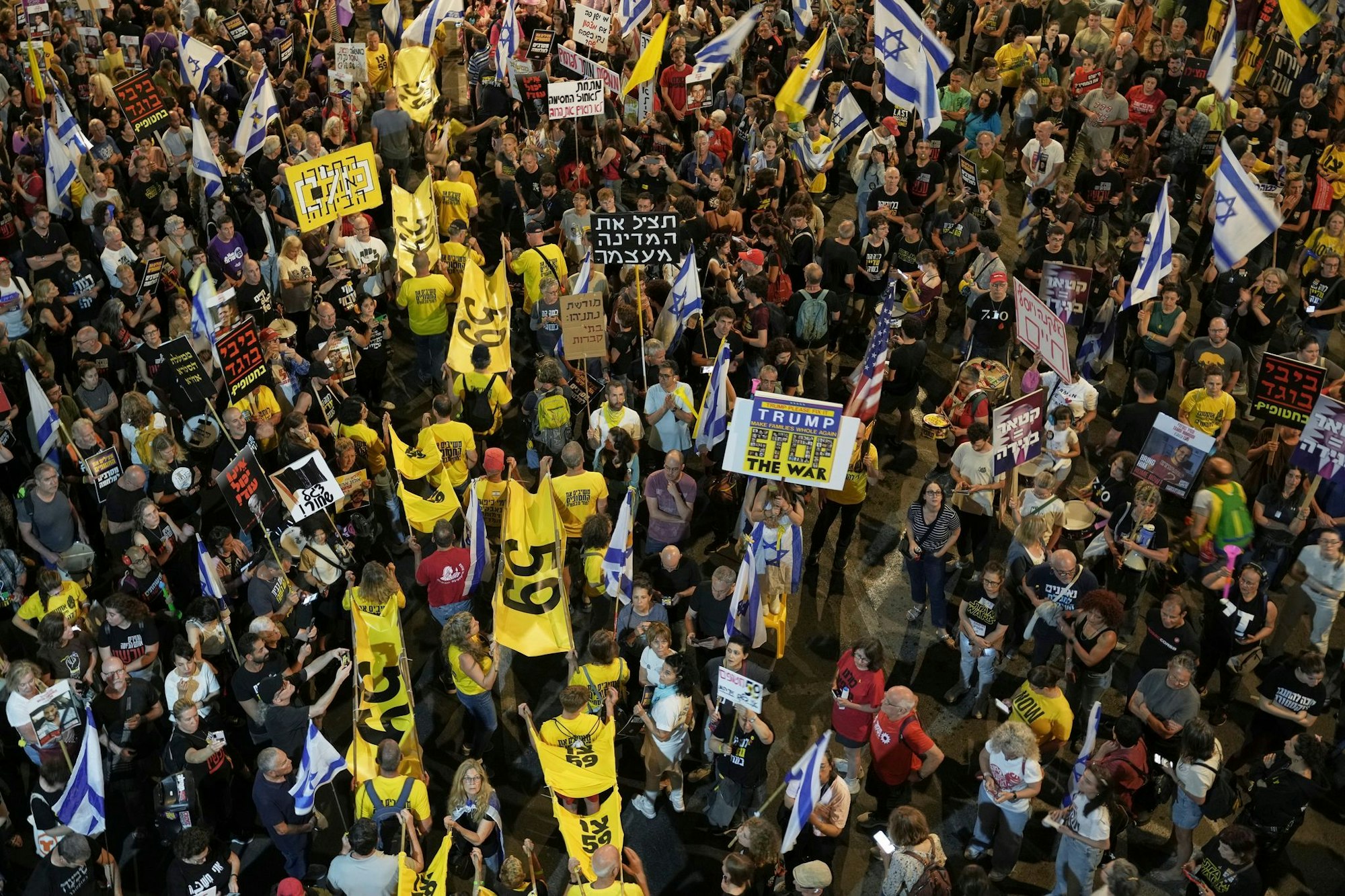 Tausende Menschen in Israel fordern ein Gaza-Abkommen. (Archivbild)