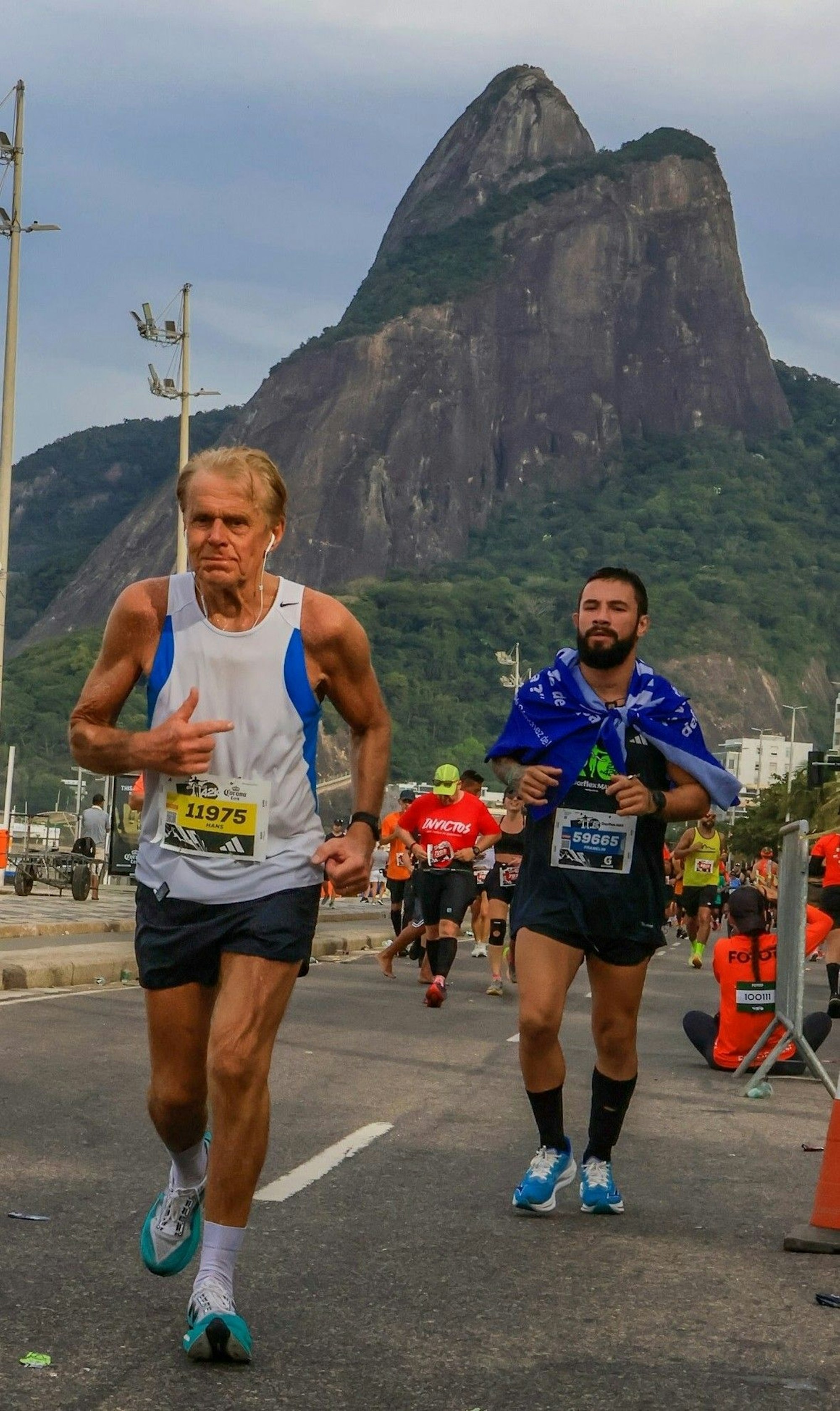 Hans Werner Wüst beim Marathon in Rio de Janeiro