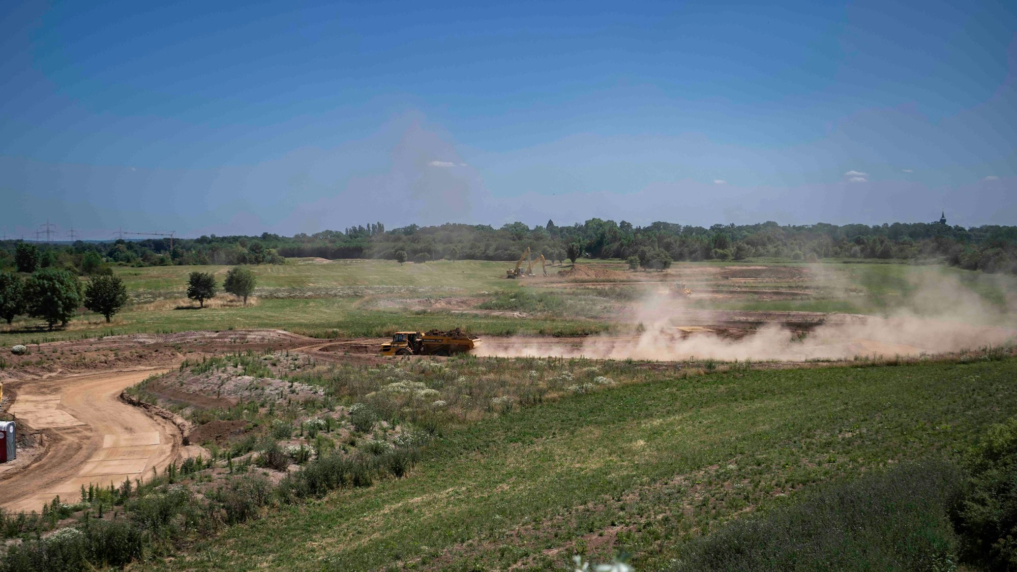 Der Erftverband renaturiert die Erftaue zwischen Gymnich und Türnich.