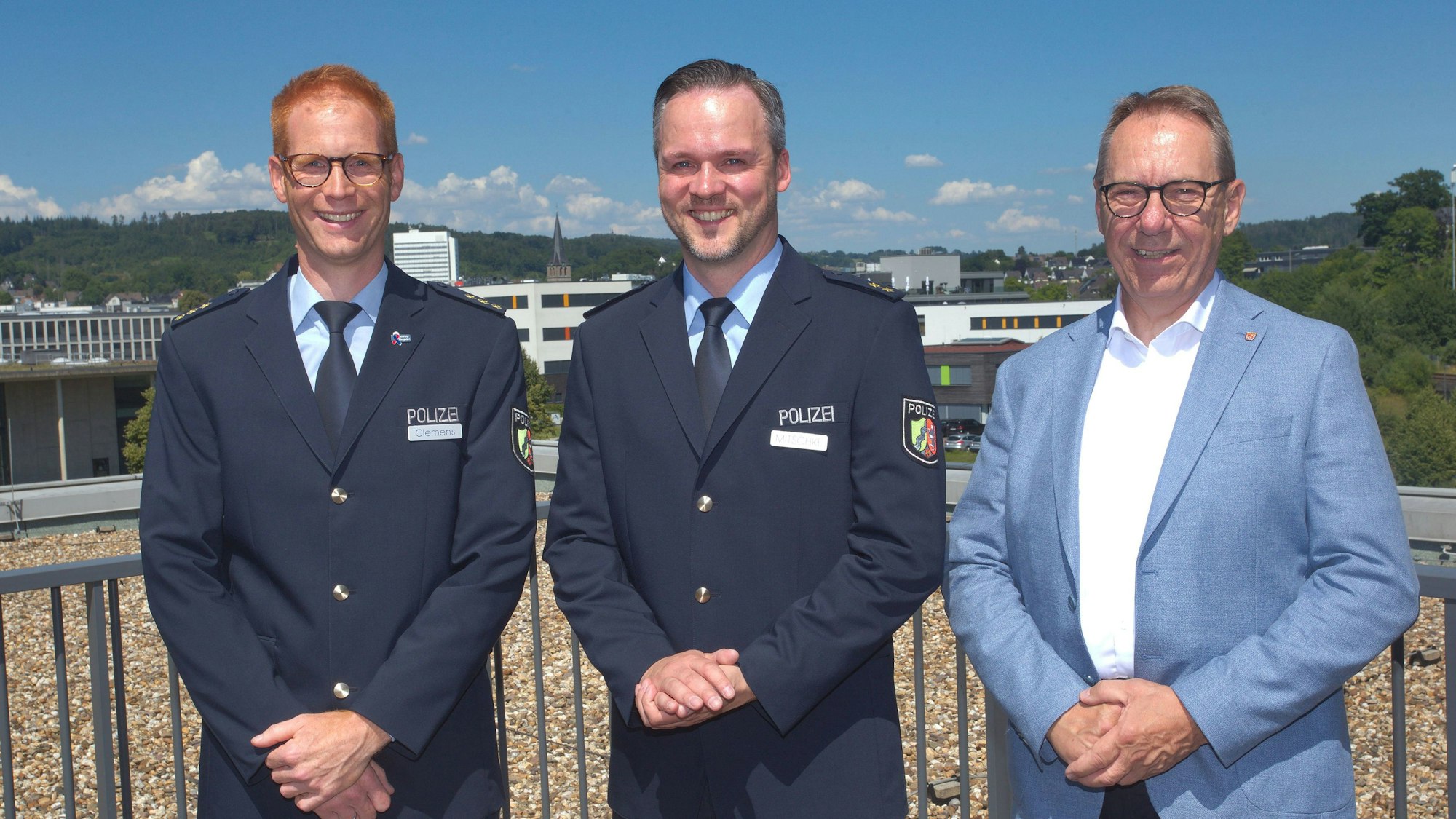 Von links nach rechts zu sehen sind: David Clemens, Stefan Mitschke und Jochen Hagt.