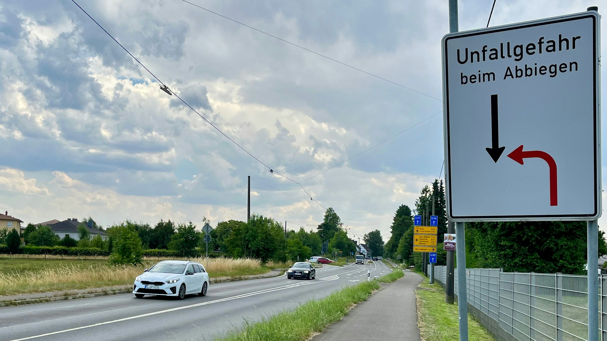 Die Einmündung in Eichenplätzchen