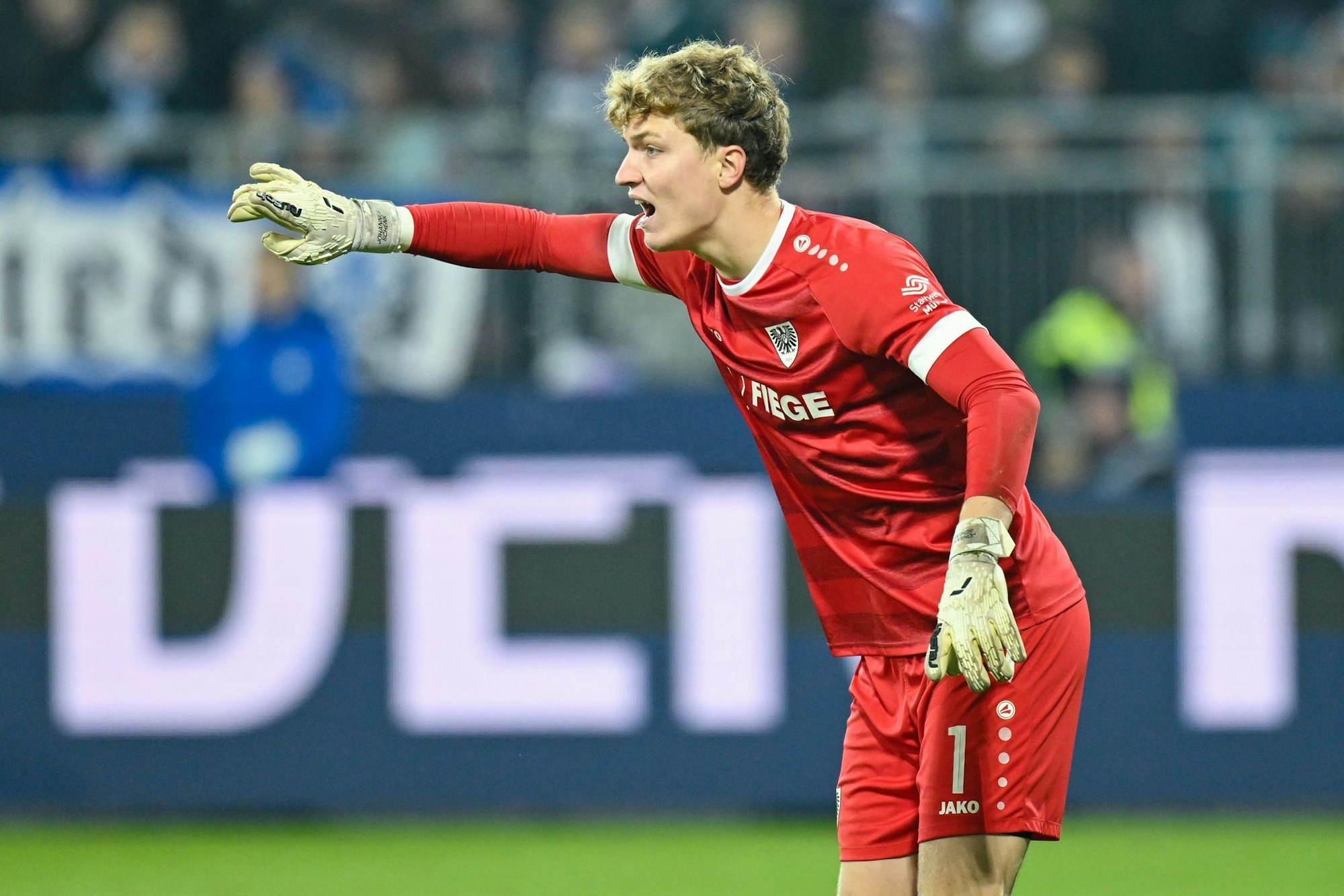Verlängert vorzeitig bei Preußen Münster: Keeper Johannes Schenk.