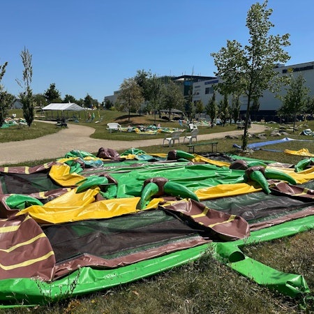 Der Dinopark im Huma ist wegen der Hitze geschlossen.