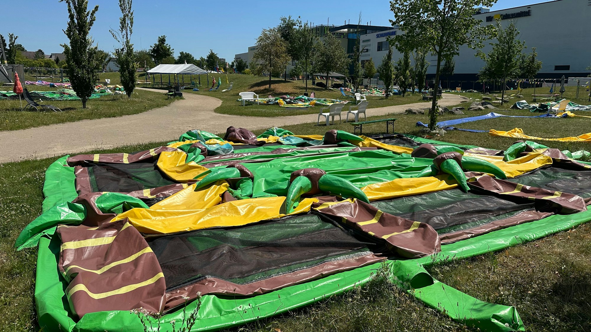 Der Dinopark im Huma ist wegen der Hitze geschlossen.