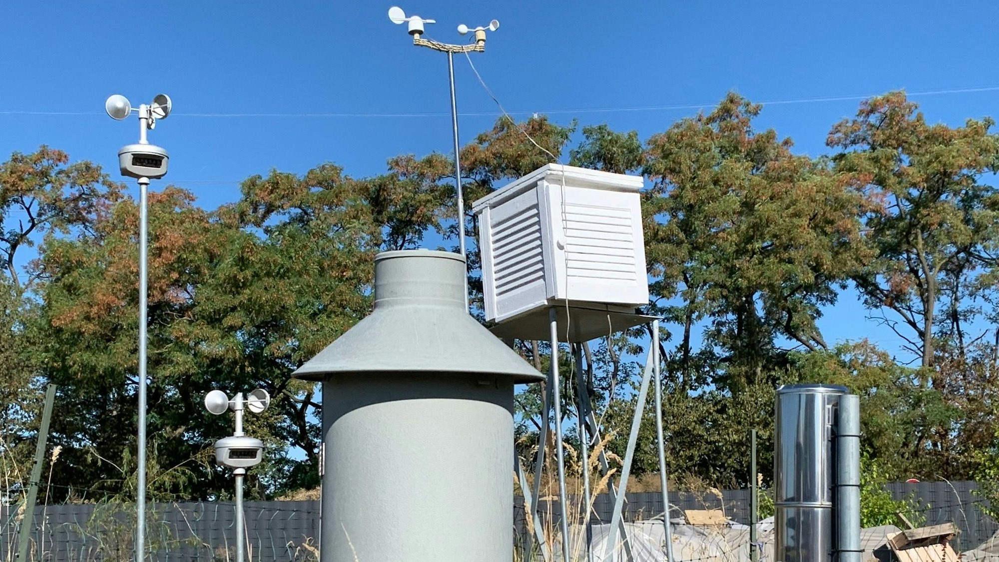 Die Mess-Station von Karsten Brandt in Troisdorf am Rotter See.