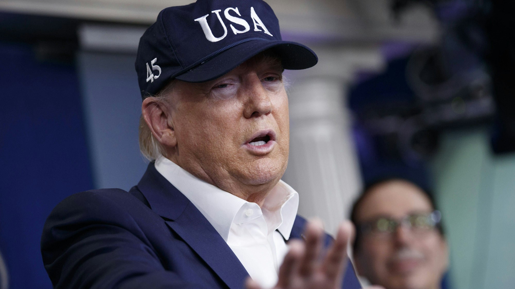 Das Bild zeigt US-Präsident Donald Trump. Foto: Shawn Thew/imago images/UPI Photo
