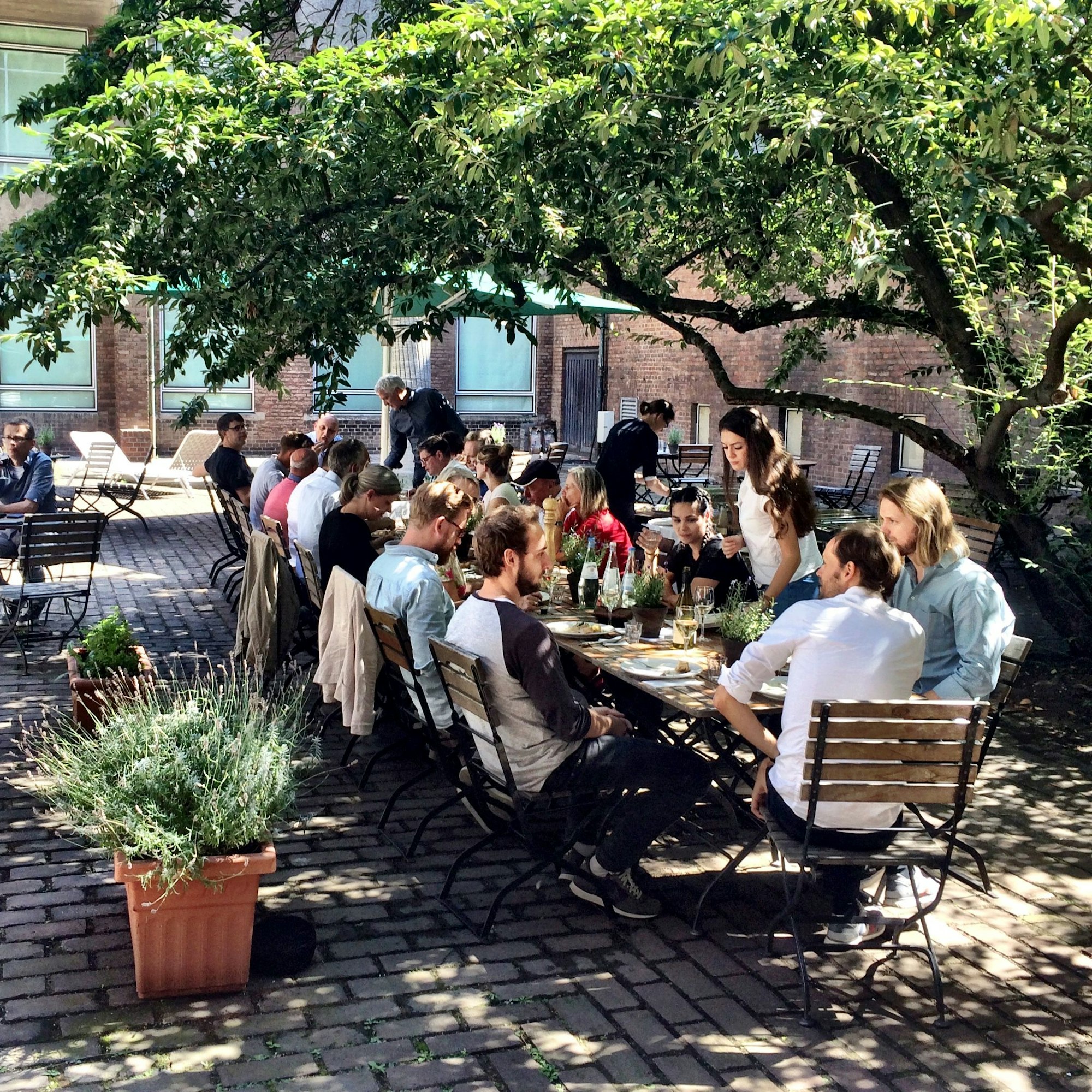 Das frühere Café im Innenhof des Museums für Angewandte Kunst (Archivbild).