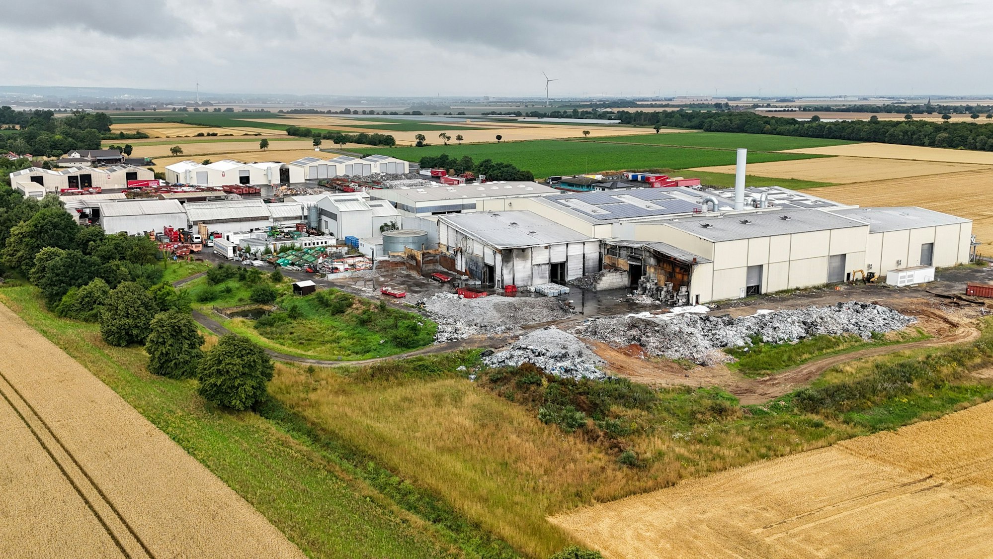 Das Firmengelände aus der Drohnen-Perspektive.
