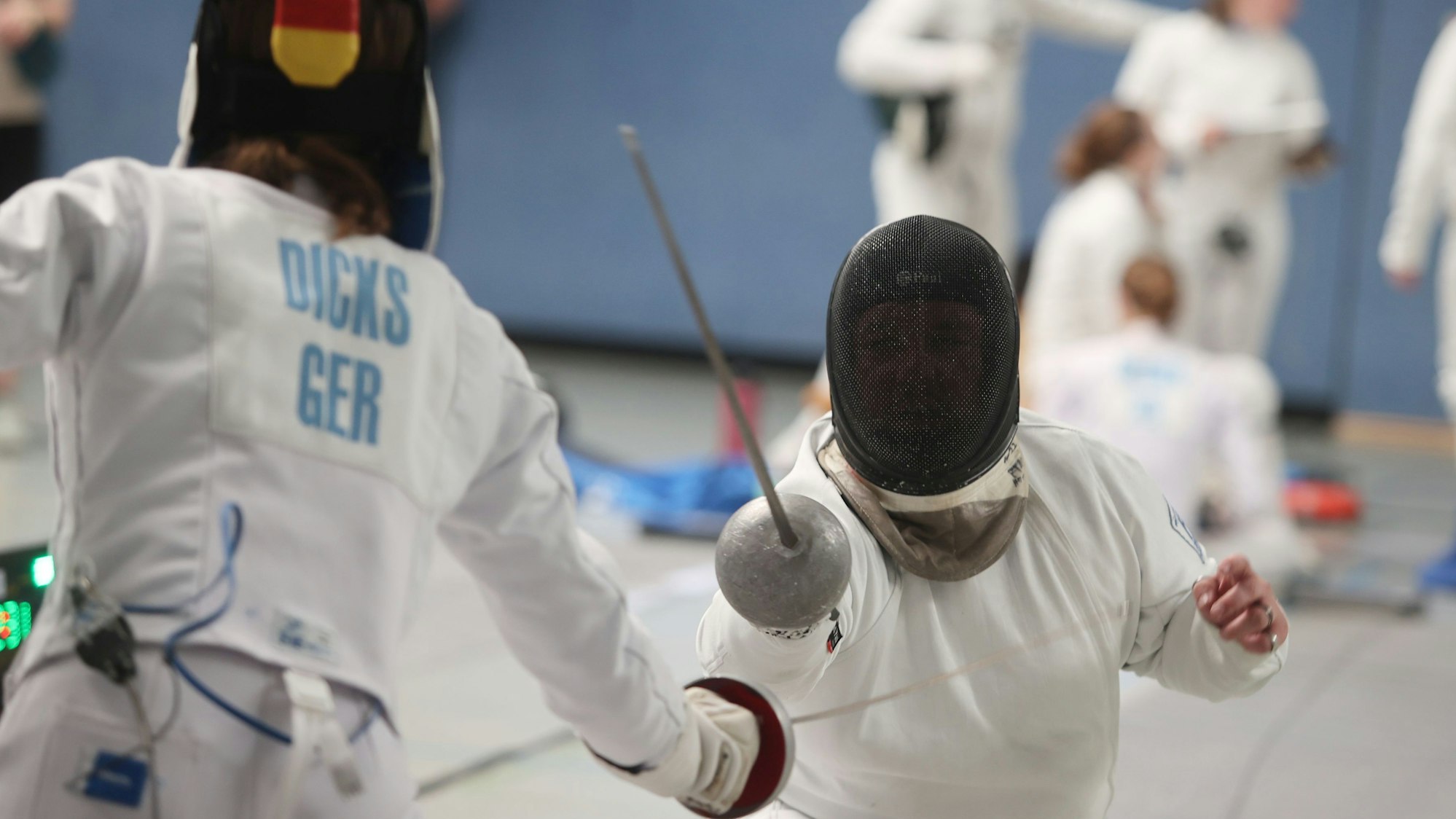 Szene aus dem Kampf mit dem Degen