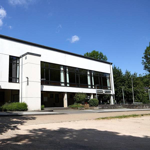 Die Grenzlandhalle in Hellenthal.