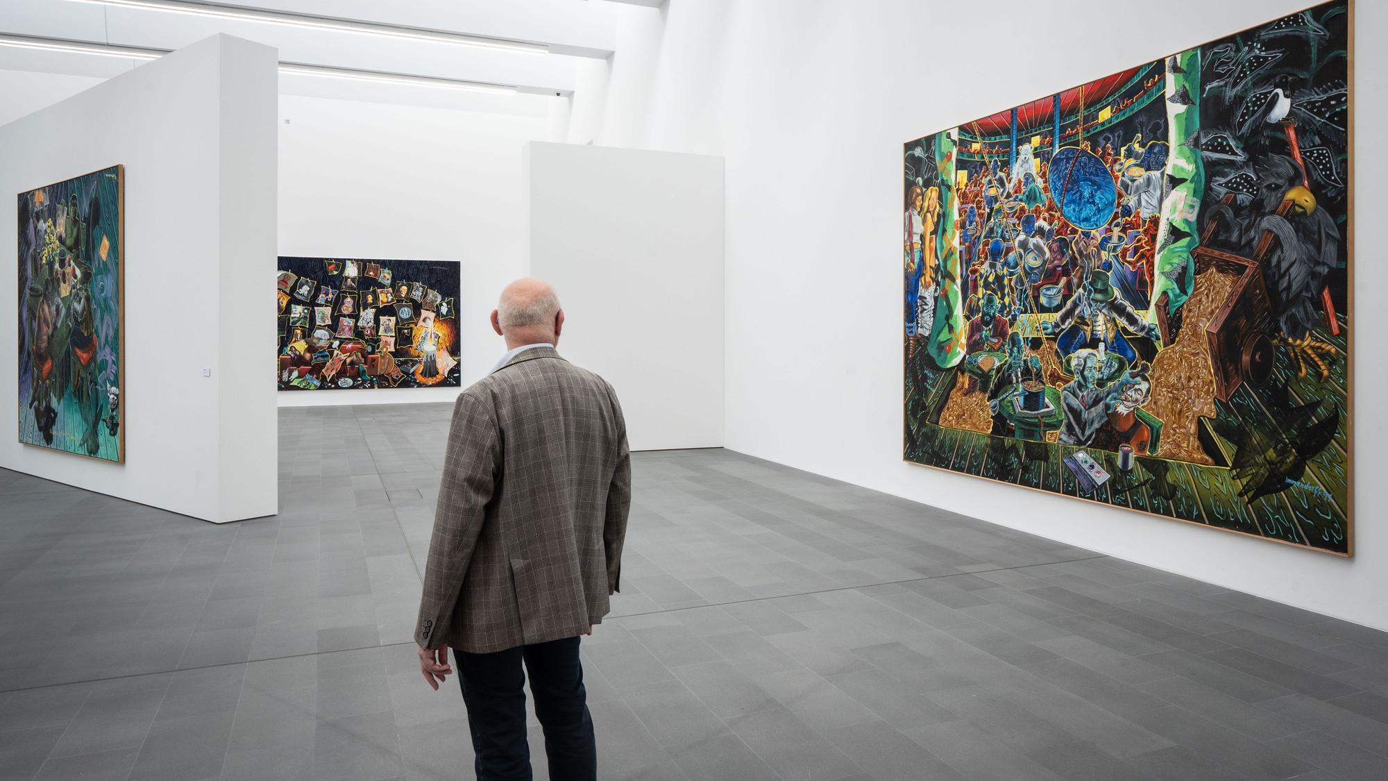 Ausstellung von Jörg Immendorff in der Küppersmühle in Duisburg. (Archivbild)