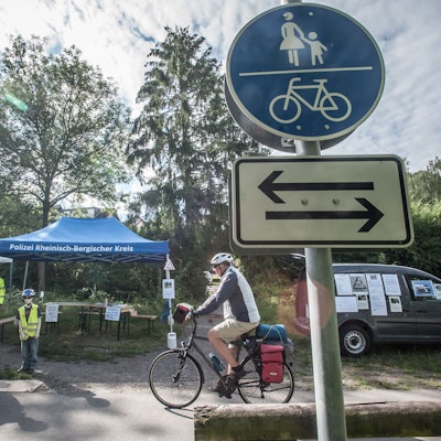 Balkantrasse Polizeikontrolle Burscheid
