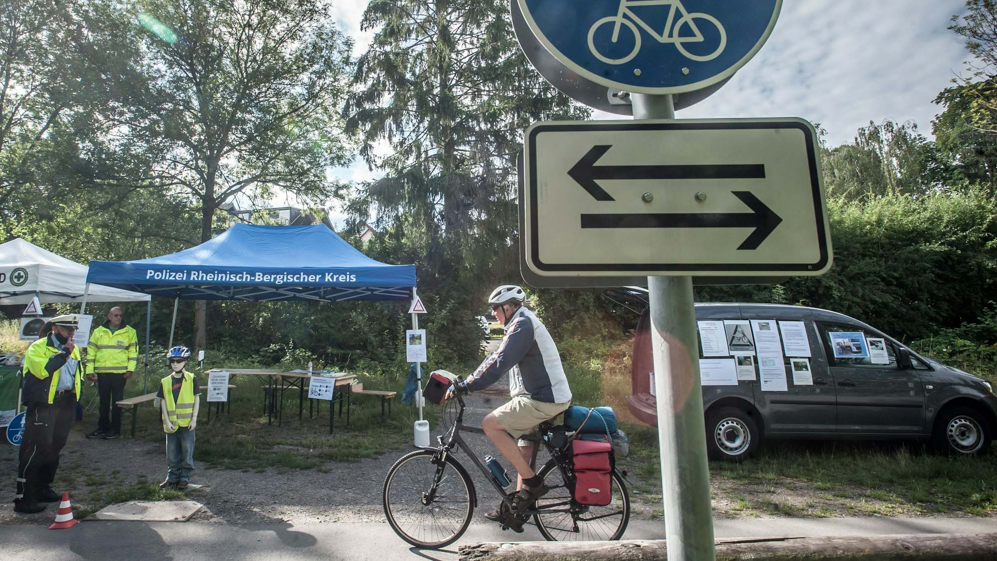 Balkantrasse Polizeikontrolle Burscheid