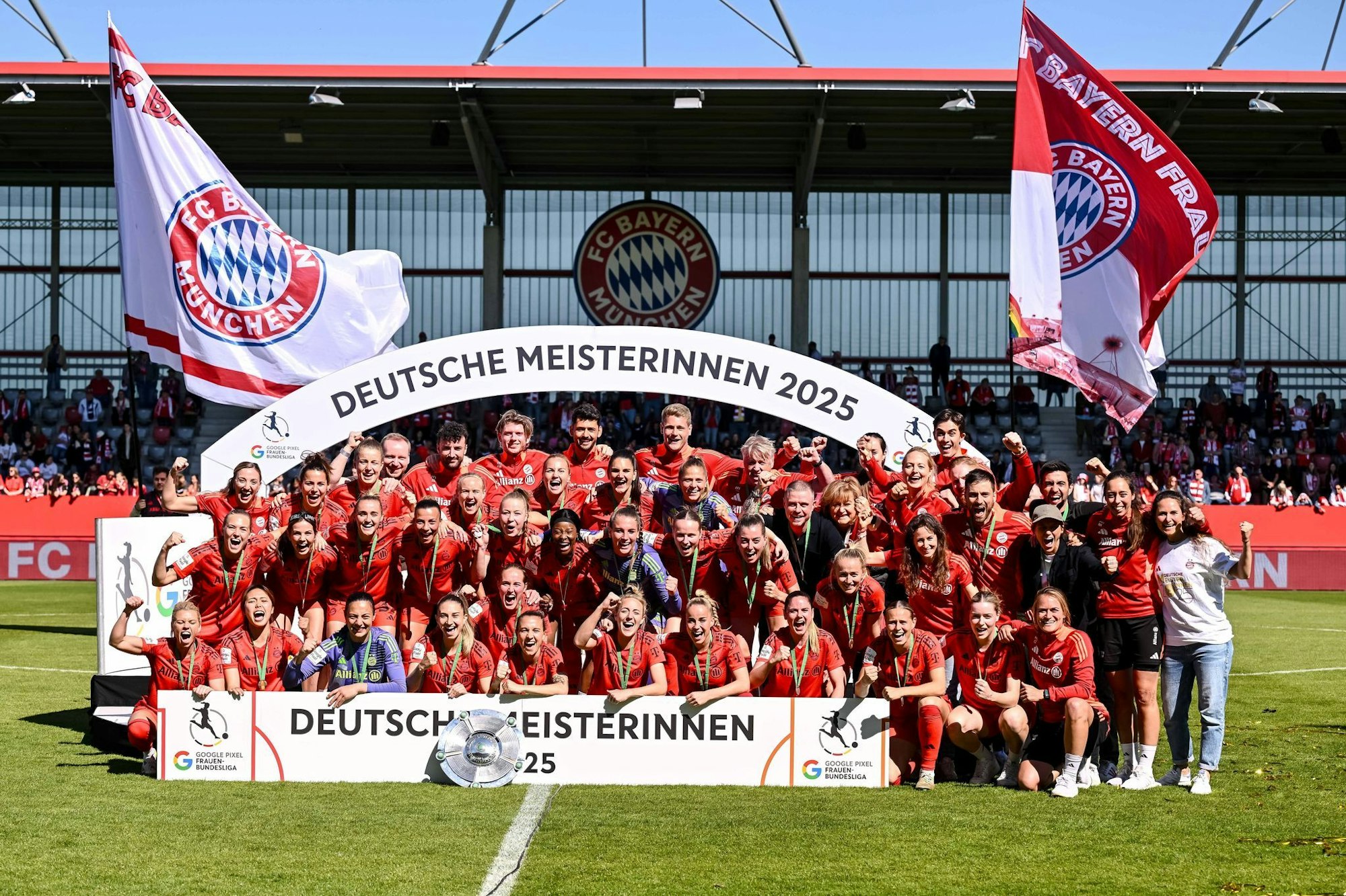 Sie sind die Gejagten: Die Bayern-Fußballerinnen.