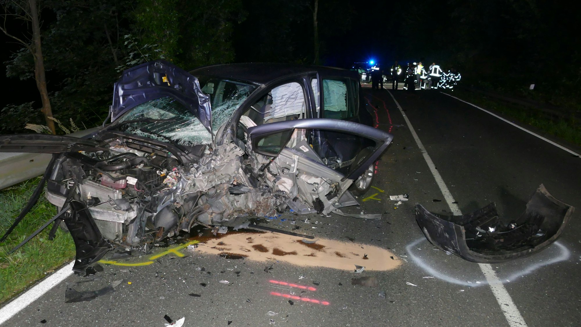 Völlig zerstört wurde der Renault Modus des 19-Jährigen bei dem Zusammenstoß.