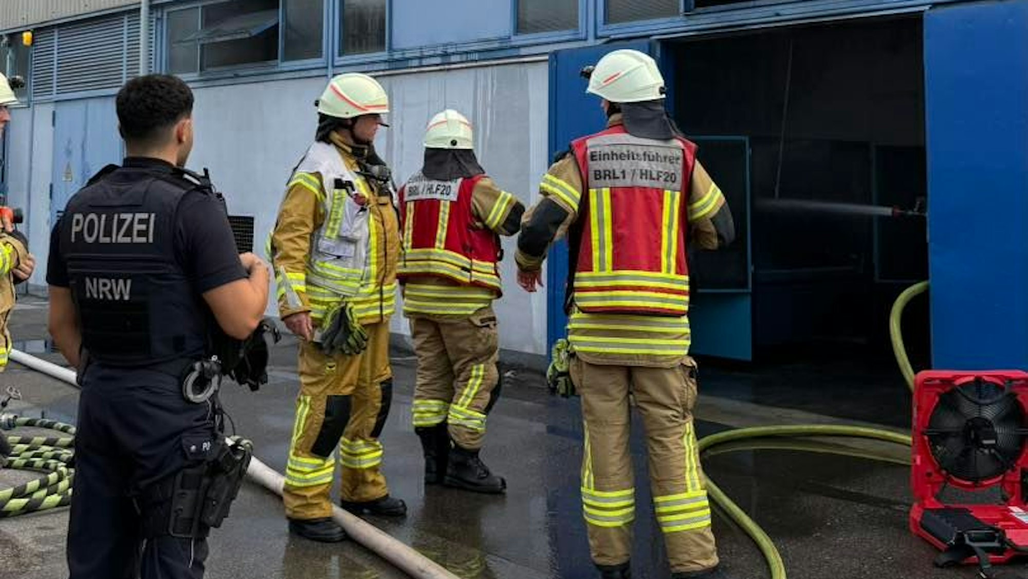 Die Feuerwehr Brühl konnte den Brand schnell löschen.