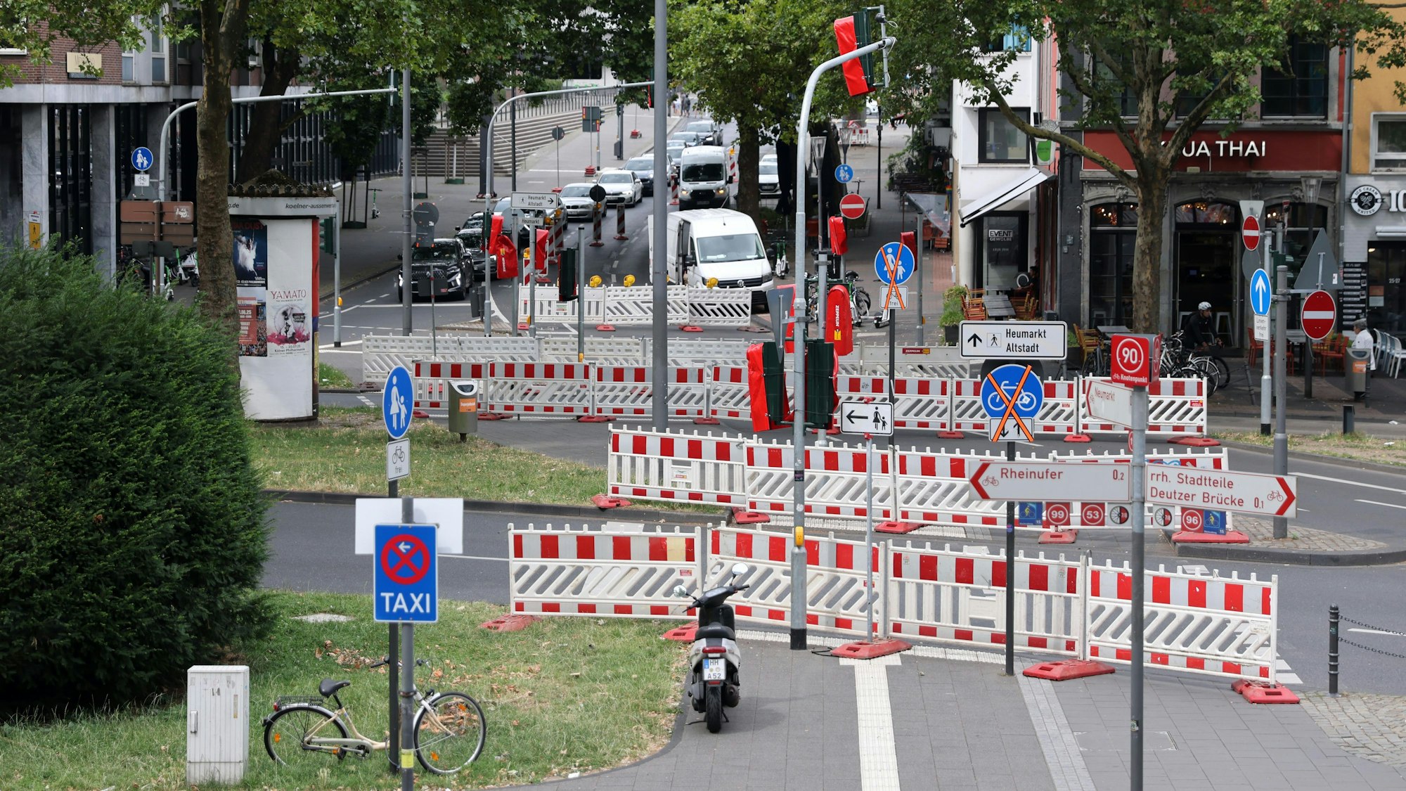 Köln, RSK, Sperrung Deutzer Brücke
