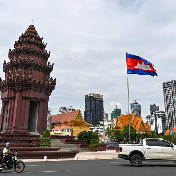 Das Stadtzentrum von Phnom Penh, der Hauptstadt Kambodschas.