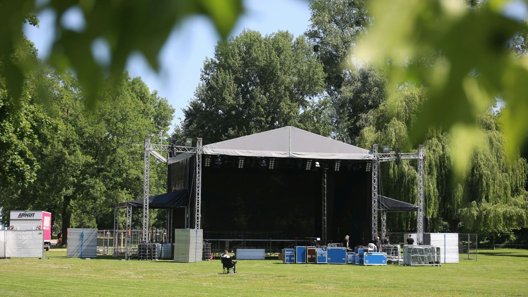 Auf der Insel Grafenwerth soll künftig Konzerten und anderen Freizeitveranstaltungen nichts mehr im Weg stehen. Archivfoto.