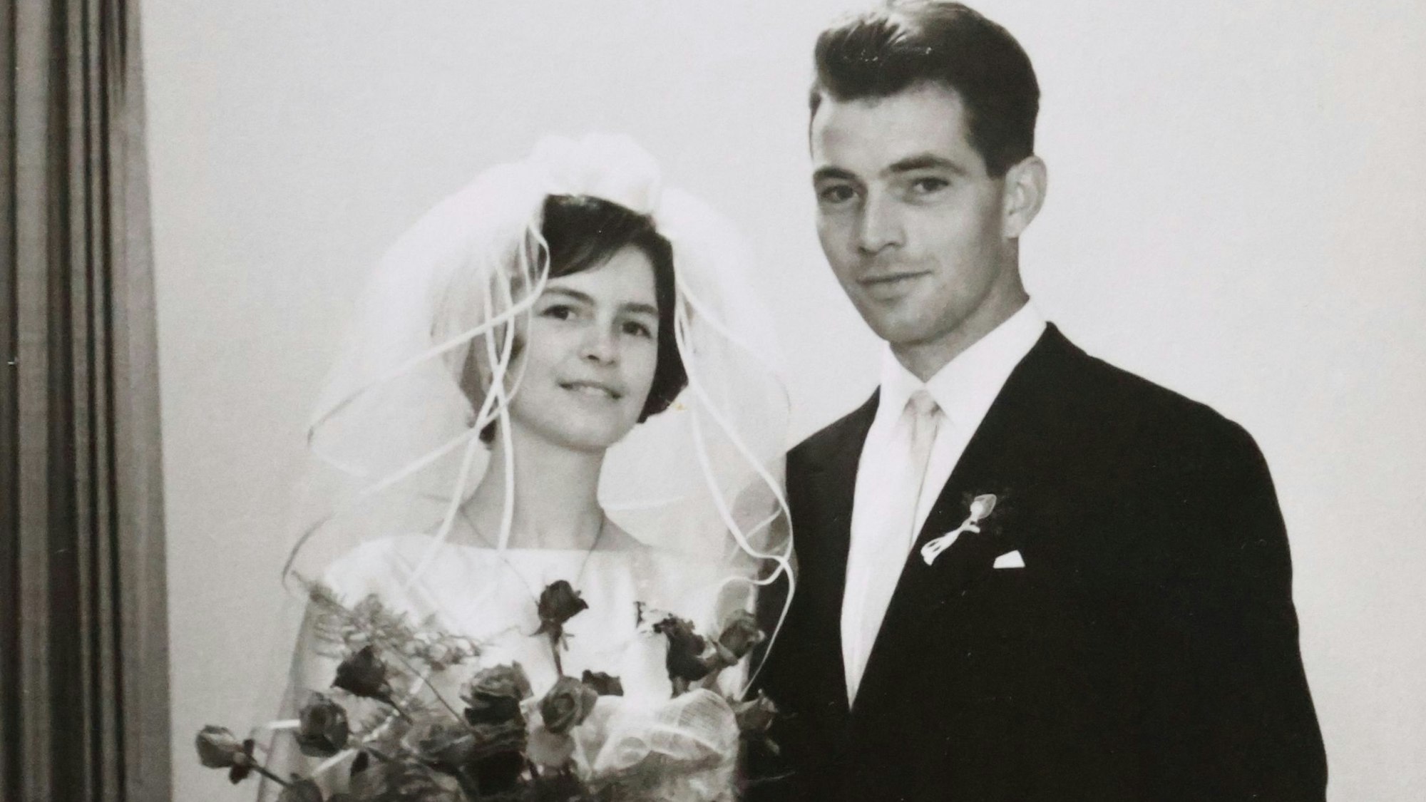 Das Jubelpaar auf dem Hochzeitsfoto von 1965.