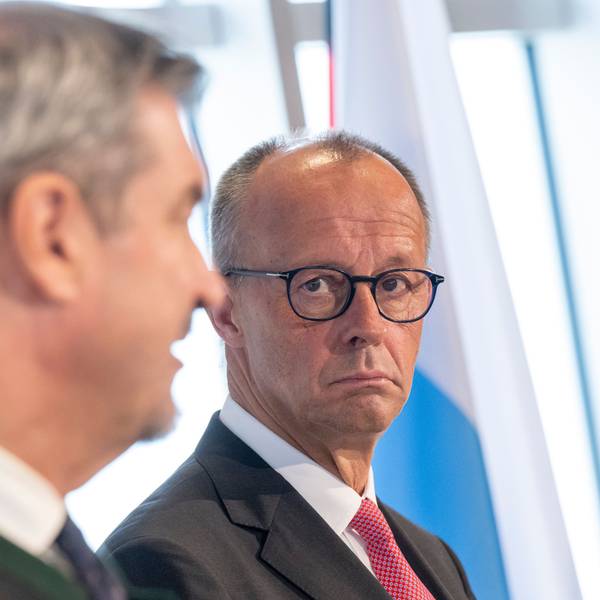 CDU-Chef Friedrich Merz droht den USA im Zollstreit mit Gegenzöllen.