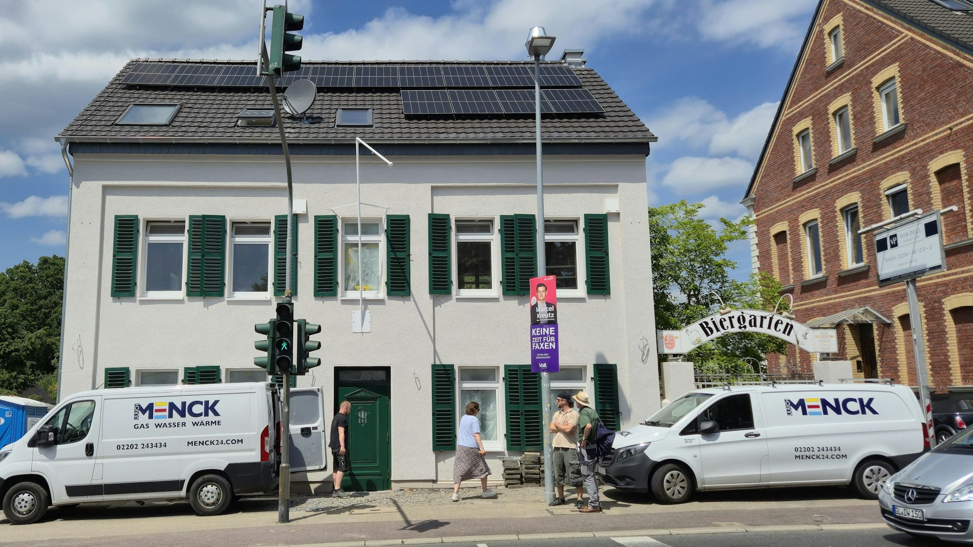 Frontalaufnahme der Kultkneipe.