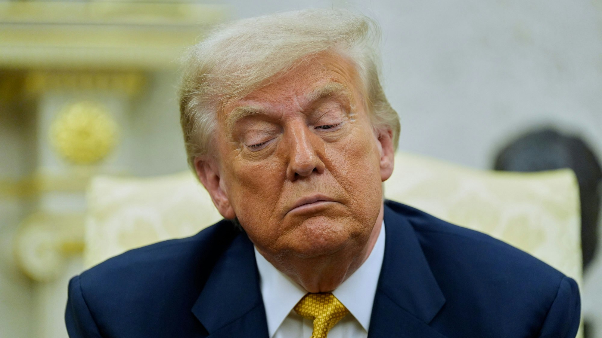 US-Präsident Donald Trump im Oval Office des Weißen Hauses. (Archivbild)