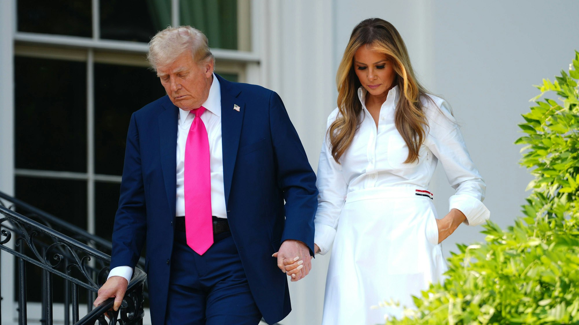 Das selbstgezeichnete Image von Donald Trump als kerngesunden Präsidenten, bekommt Risse. (Archivbild)