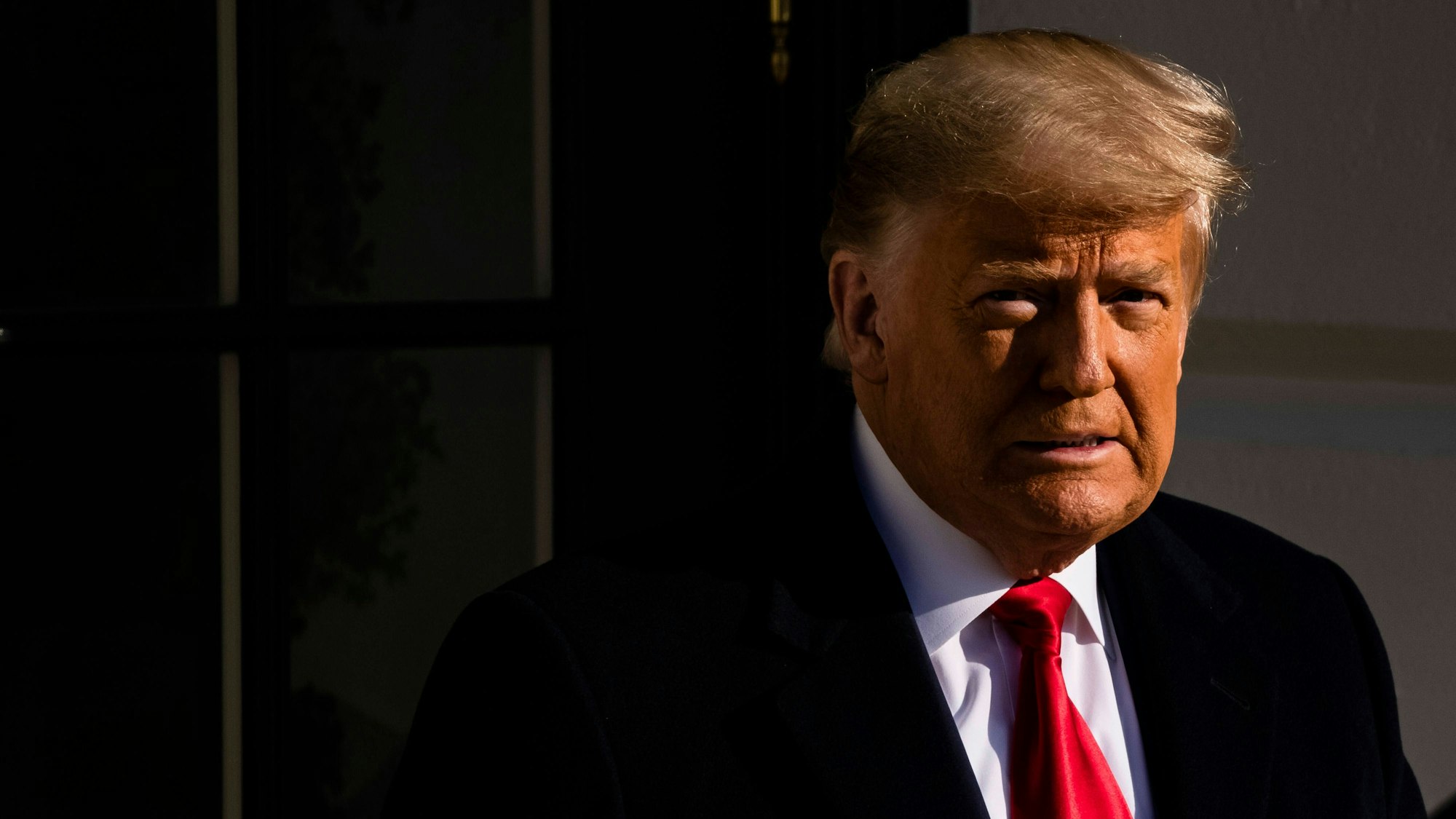 Donald Trump verlässt das Weiße Haus. (Archivbild)