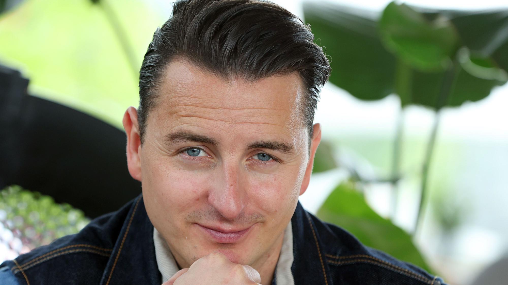 : Andreas Gabalier, Sänger, aufgenommen im Rahmen eines Interviews mit der Deutschen Presse Agentur.