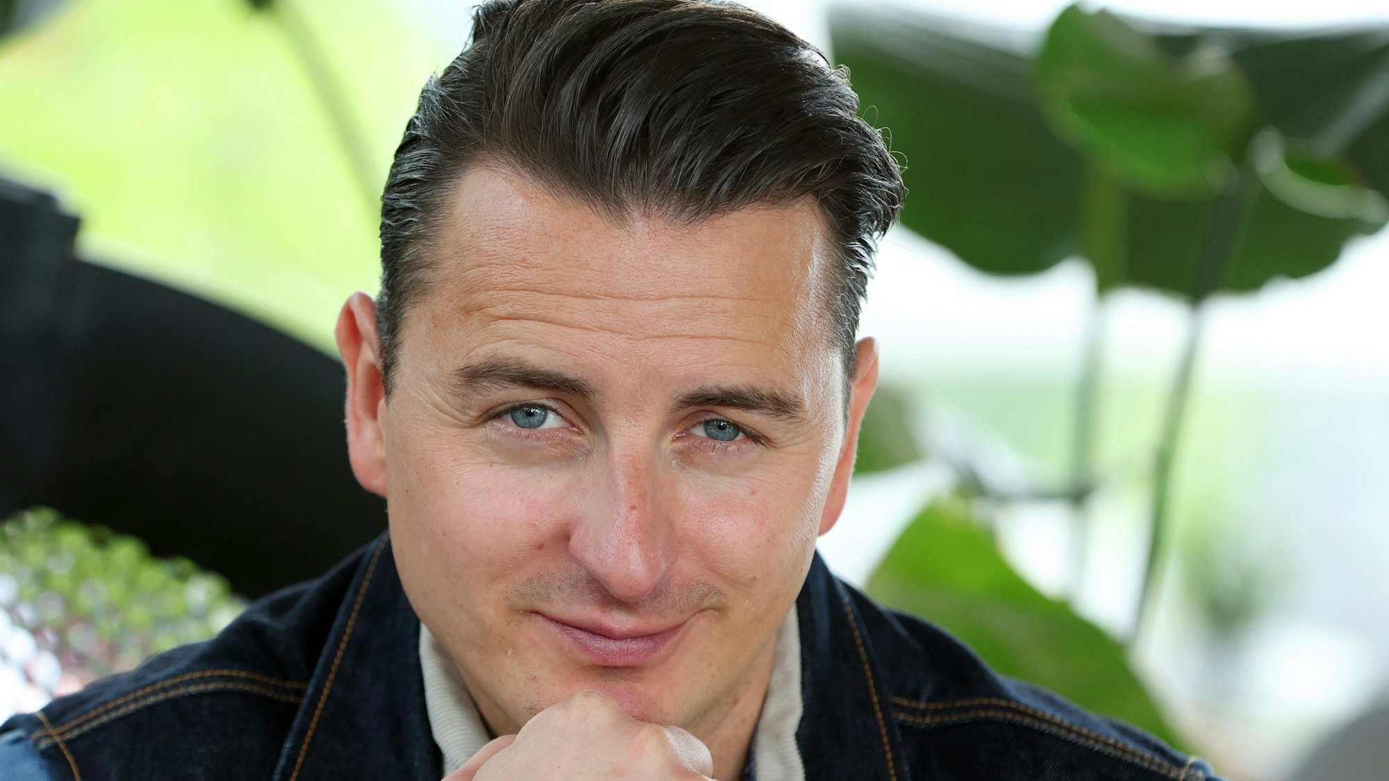 : Andreas Gabalier, Sänger, aufgenommen im Rahmen eines Interviews mit der Deutschen Presse Agentur.