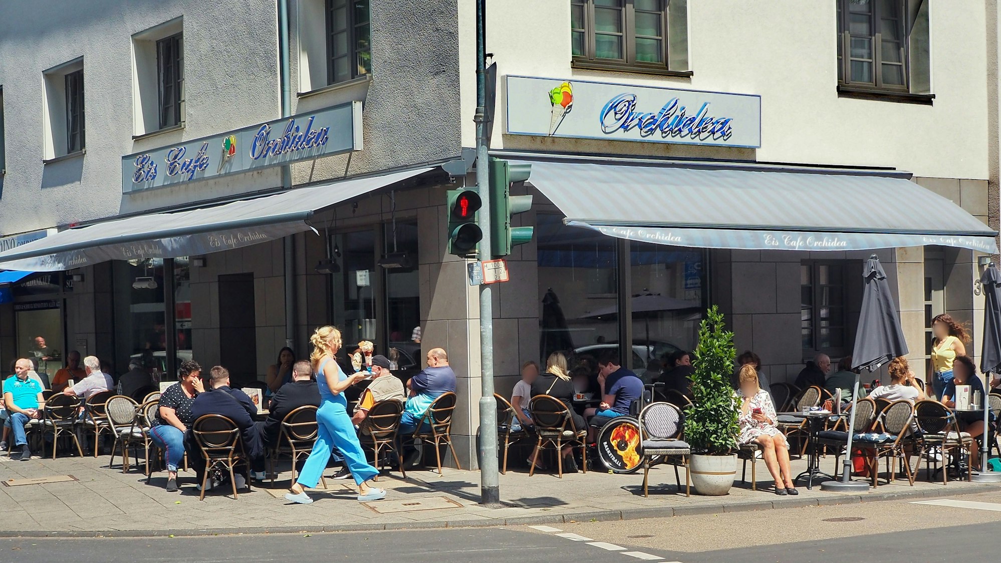 Das Eiscafé „Orchidea“ von außen