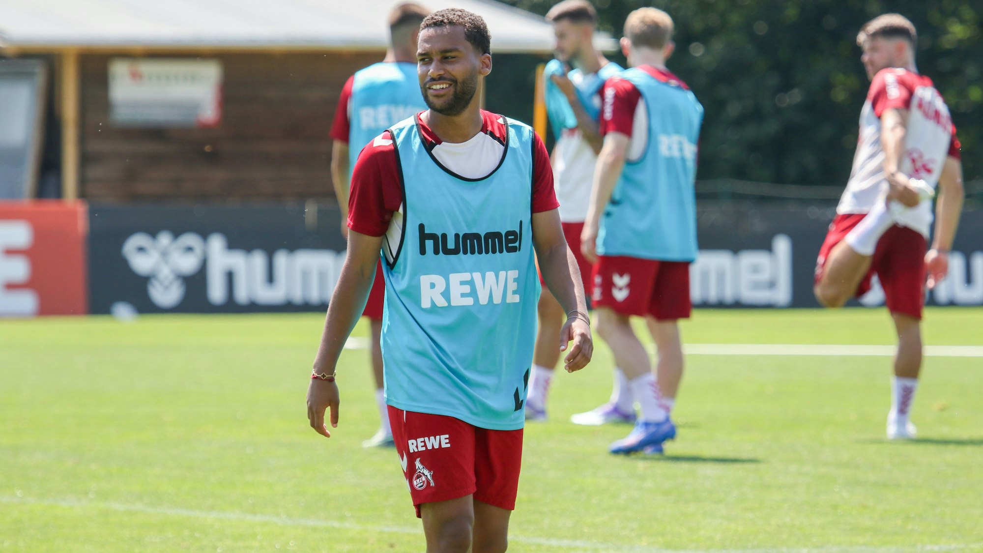 FC-Angreifer Linton Maina im Trainingslager der Kölner im österreichischen Bad Waltersdorf.