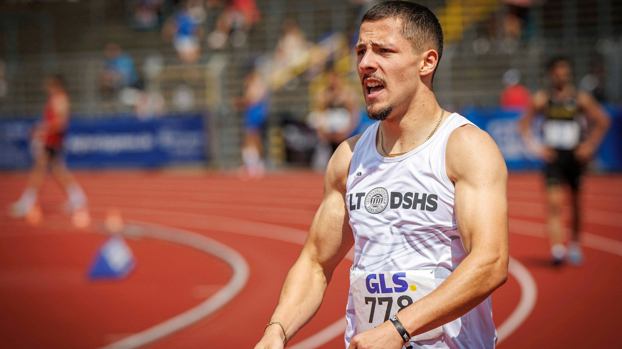 81. Deutsche Leichtathletik Meisterschaften U23 Ulm, 05.07.2025 Gonzalez Emilio LT DSHS Koeln 81. Deutsche Leichtathletik Meisterschaften U23 am 05.07.2025 im Donaustadion, Ulm Baden-Wuertemberg *** 81 German Athletics Championships U23 Ulm, 05 07 2025 Gonzalez Emilio LT DSHS Koeln 81 German Athletics Championships U23 on 05 07 2025 in the Donaustadion, Ulm Baden Wuertemberg Copyright: xBEAUTIFULxSPORTS/B.Hoffmannx