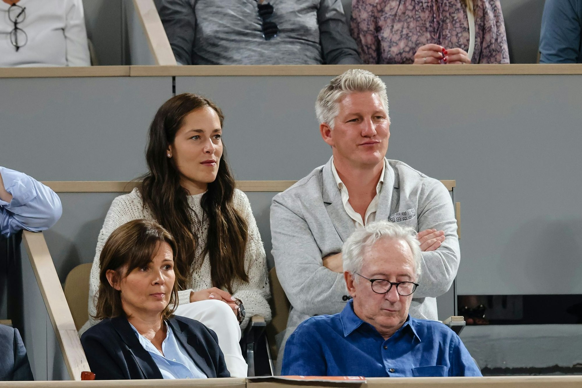 Bei den French Open feierte Ana Ivanović einen ihrer größten Erfolge - 2022 sitzt sie hier mit ihrem Mann im Publikum.