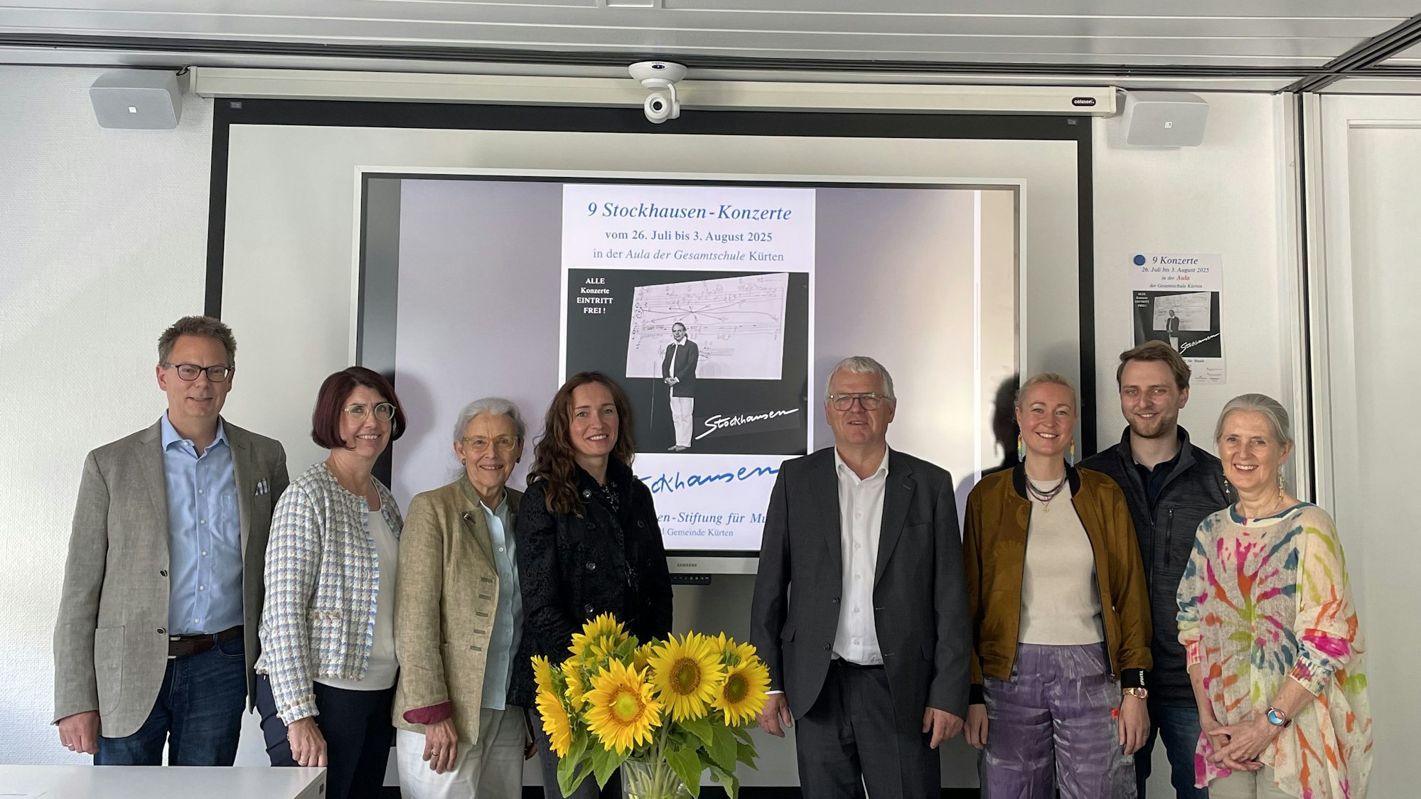 Die Projektverantwortlichen im Kürtener Rathaus