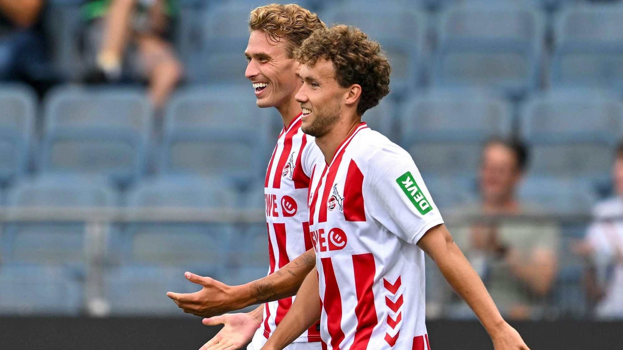 Kölner Torschützen: Sebastian Sebulonsen und Luca Waldschmidt trafen zur 2:1-Pausenführung gegen Leicester.