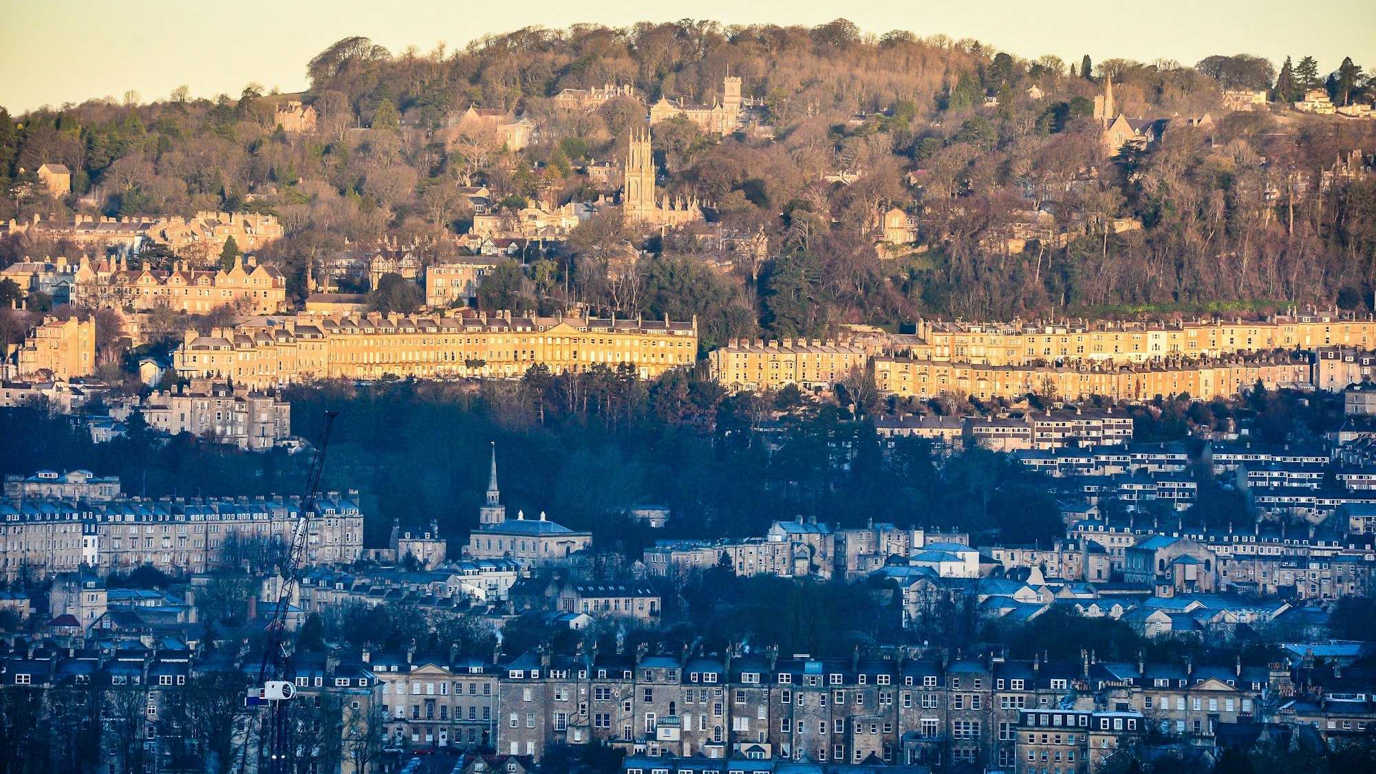 Sonnenaufgang in Bath im Südwesten von England.