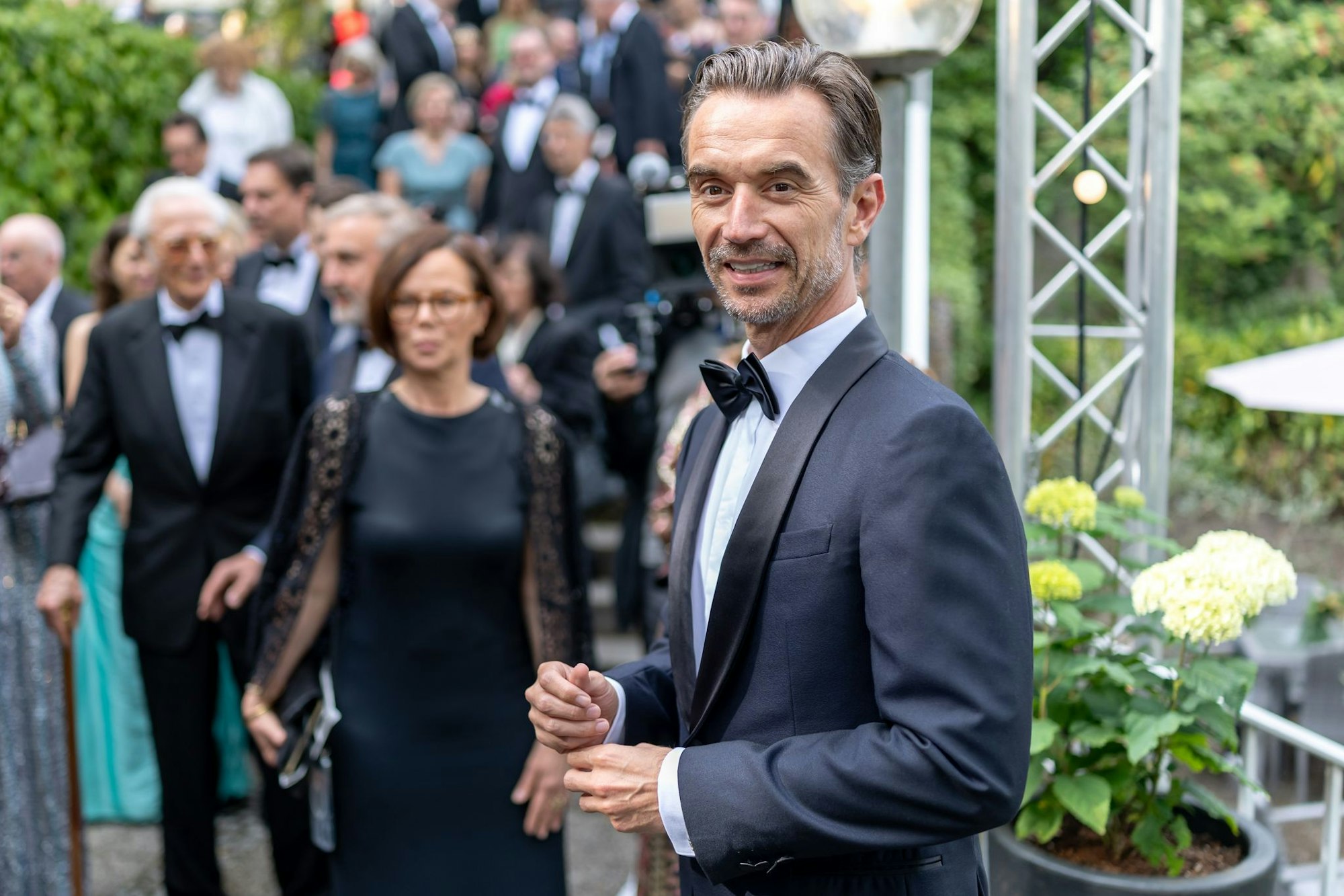 Florian Silbereisen in der Pause der Bayreuth-Premiere.