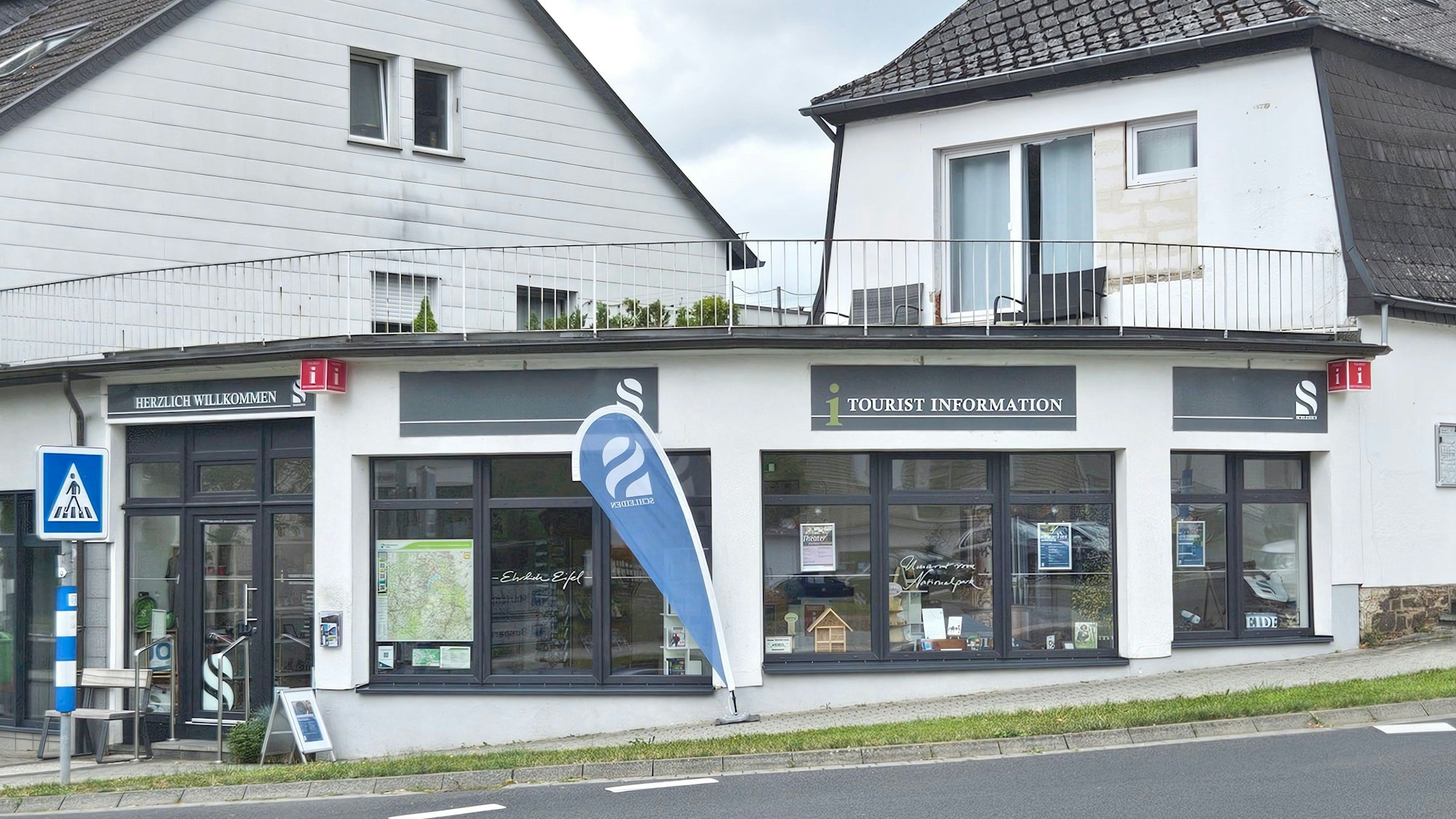 Blick auf die Tourist-Info in Gemünd.