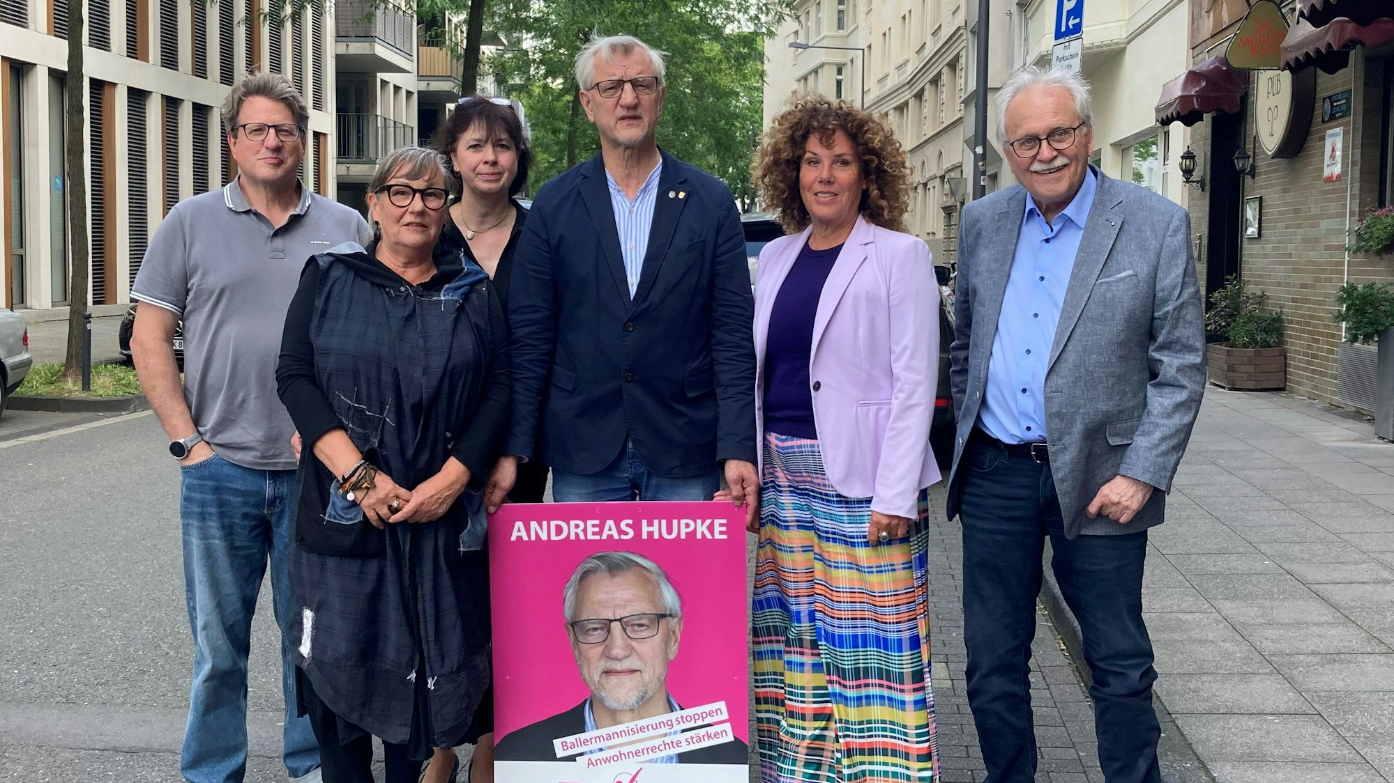 Kandidieren für die BV Innenstadt: (v.l.) Achim Hüttner, Sabine Vonderstein, Katharina Dellhofen, Andreas Hupke, Ruth Wennemar und Hans Anton Meurers.