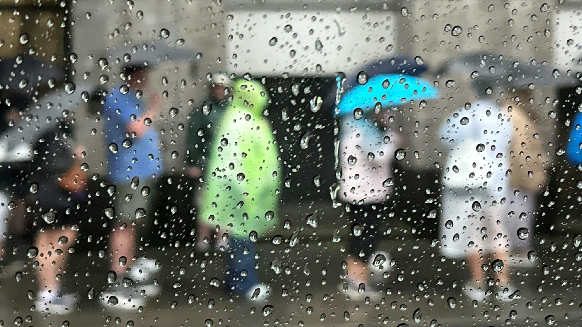 Nasse Angelegenheit: Viele Touristen, die im Juli nach Köln kamen, bekamen ein graues Bild der Stadt zu sehen.