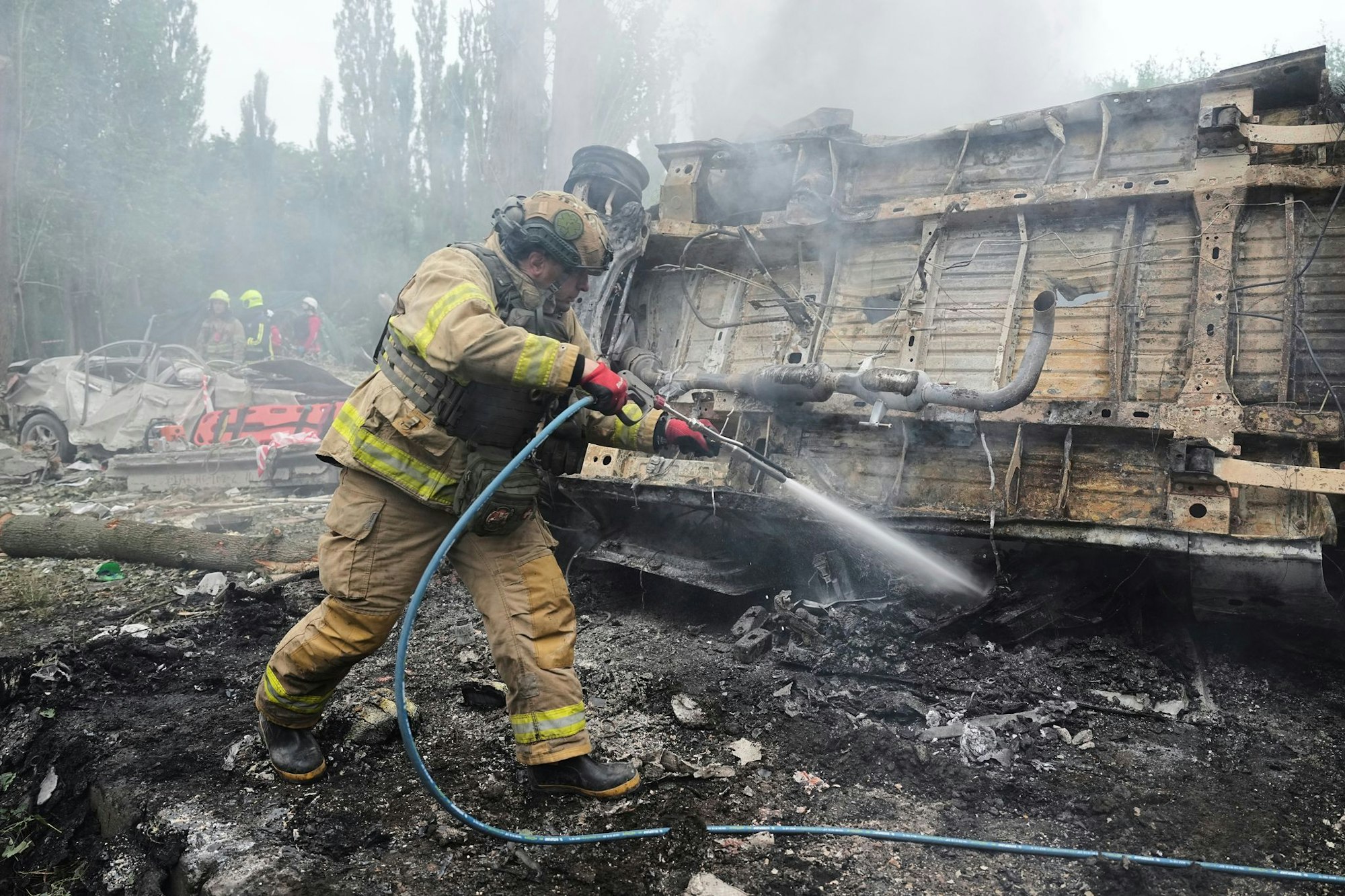 Der russische Luftangriff auf Kiew hat mehr als 145 Menschen verletzt.