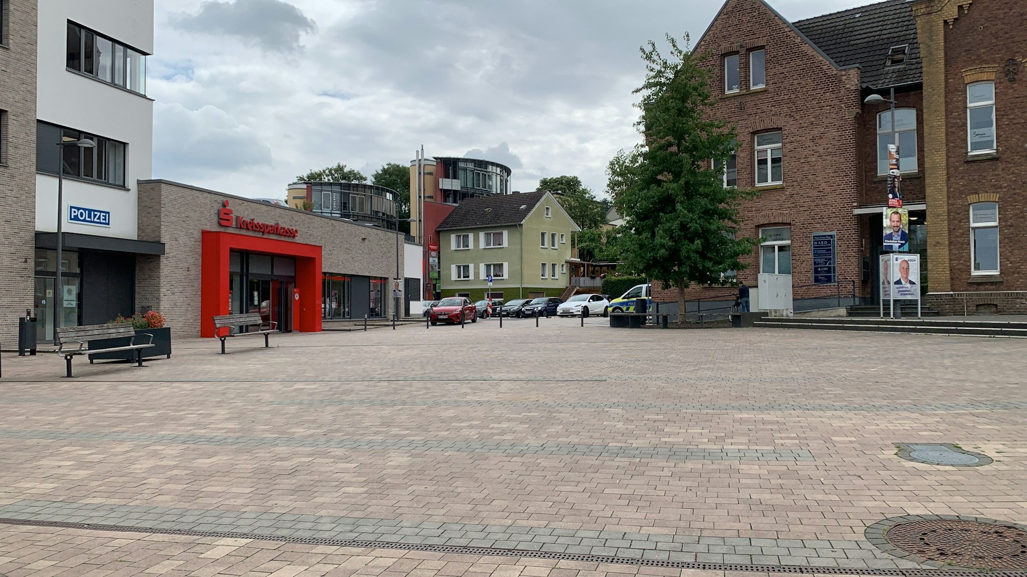 Der Peter-Fryns-Platz in Bornheim.