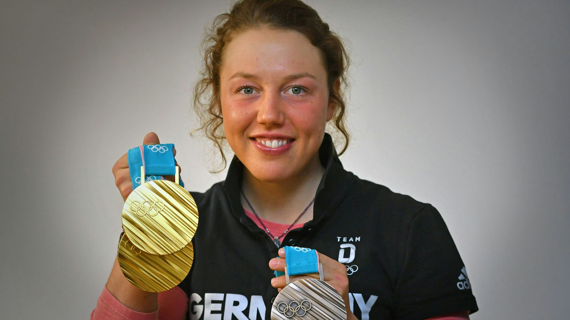 Zwei Goldmedaillen gewann Laura Dahlmeier auf dem Höhepunkt ihrer Karriere 2018 bei den Olympischen Spielen.