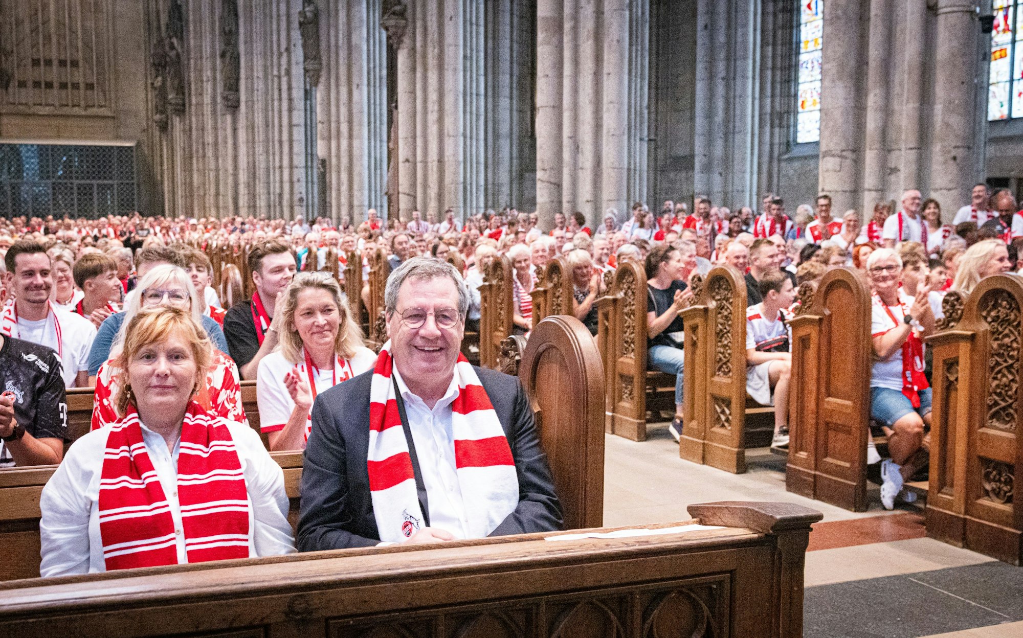 FC-Präsident Werner Wolf feierte den Gottesdienst letztes Jahr mit.