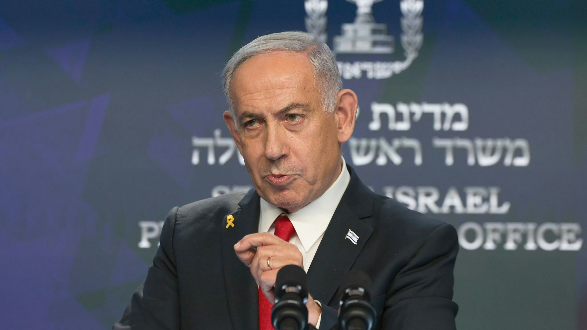 Israels Premier Netanjahu ist zur Zerschlagung der Hamas entschlossen. (Archivbild)
