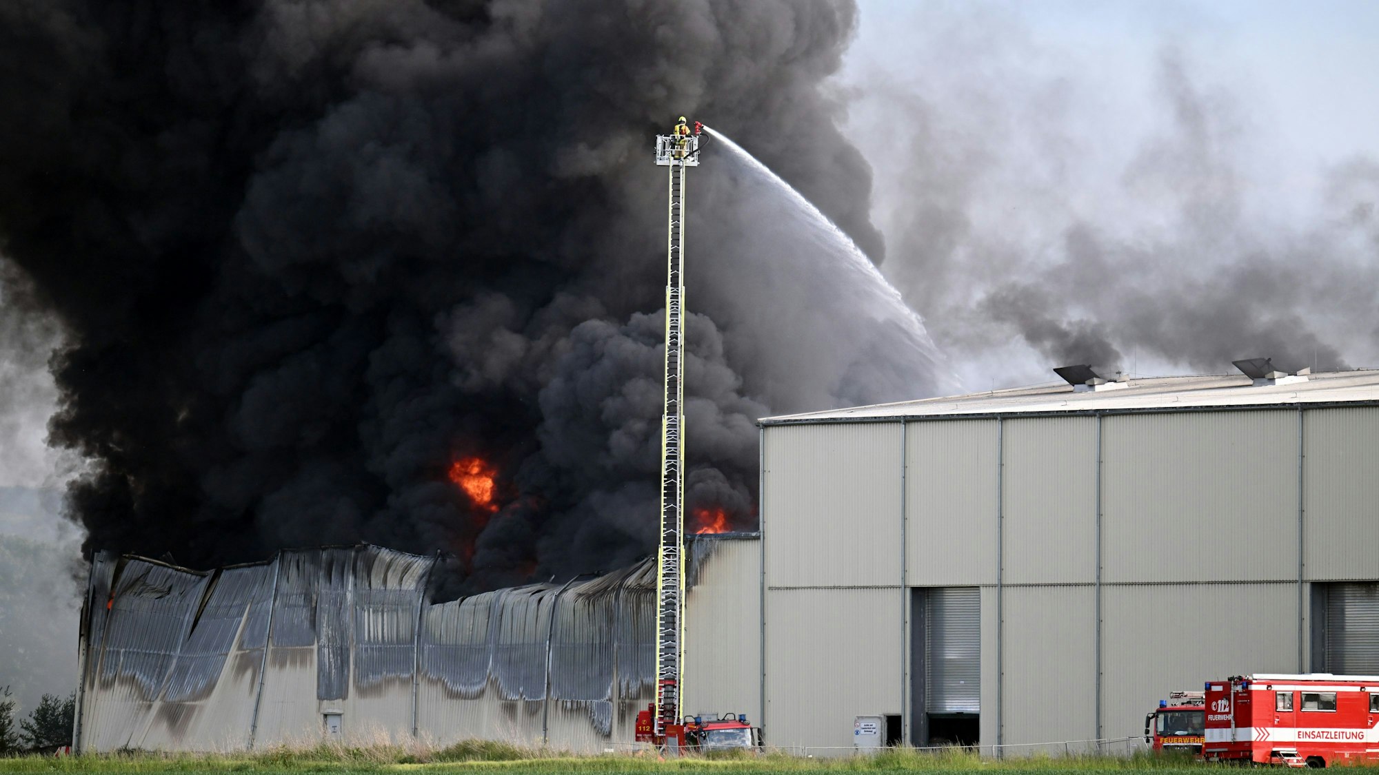 Im Mai brannten 600 Tonnen Abfall in einer Entsorgungshalle in Swisttal, es entstand ein Schaden in Millionenhöhe. Auslöser war ein falsch entsorgter Akku.